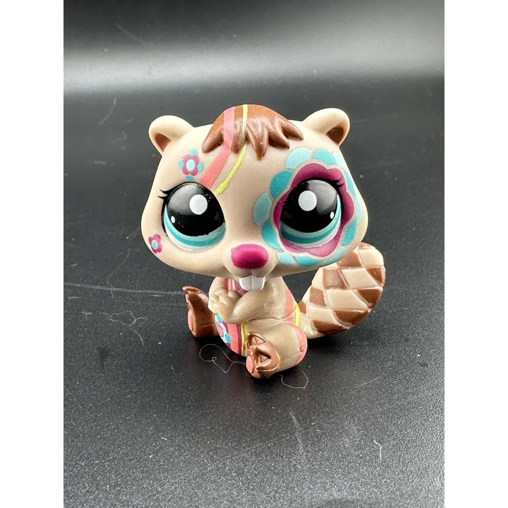 Littlest Pet Shop LPS #2134 Beaver Designs Tattoos Postcard Pets AUTHENTIC